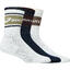 Logo Crew 3er Pack Socken midnightdarkredplanetlemongrass