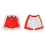 Reversible Shorts redwhite
