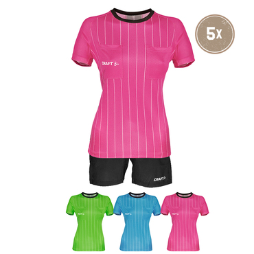 Handball 5er Craft TWC Referee Tee Damen + Shorts