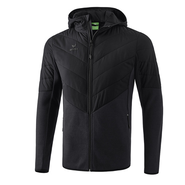STEPP-/STRICKJACKE MIT KAPUZE