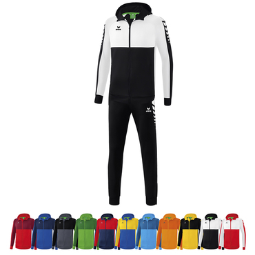 Handball 14er Set SIX WINGS Trainingsjacke mit Kapuze + Worker Hose Kinder inkl. Ball und Druck