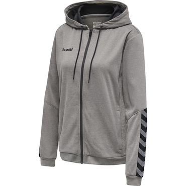 HMLAUTHENTIC POLY ZIP HOODIE WOMAN