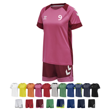 14er Set LEAD Poly Jersey + Short Damen inkl. Ball und Druck