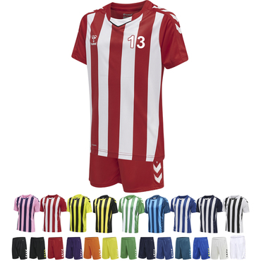 Handball 14er Set CORE XK Striped Jersey + Short Kinder inkl. Ball und Druck