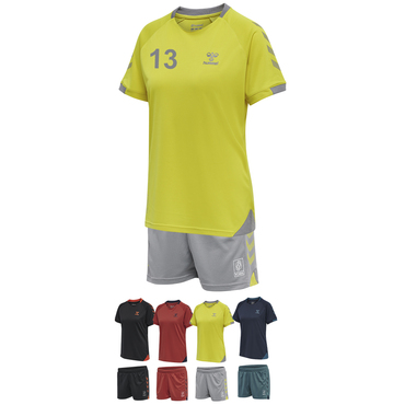 Handball 14er Set GG12 Action Jersey + Short Damen inkl. Ball und Druck