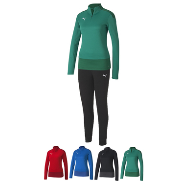 Handball 14er Set teamGOAL 1/4 Zip Top + Freizeithose Damen inkl. Ball und Druck