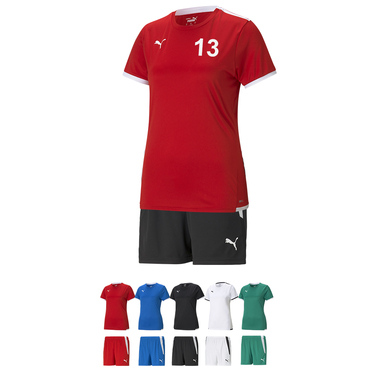 Handball 14er Set teamLIGA Trikot + Short Damen inkl. Ball und Druck