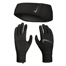 WOMEN'S ESSENTIAL RUNNING HEADBAND AND GLOVE SET-1884193